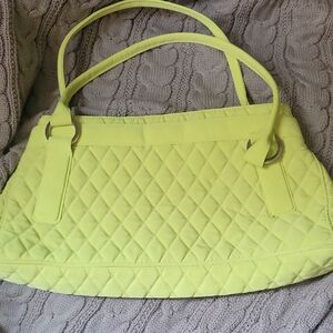 Vera Bradley Lime Quilted Shoulder Bag